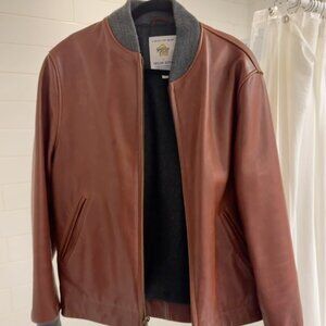 Taylor Stitch leather bomber jacket